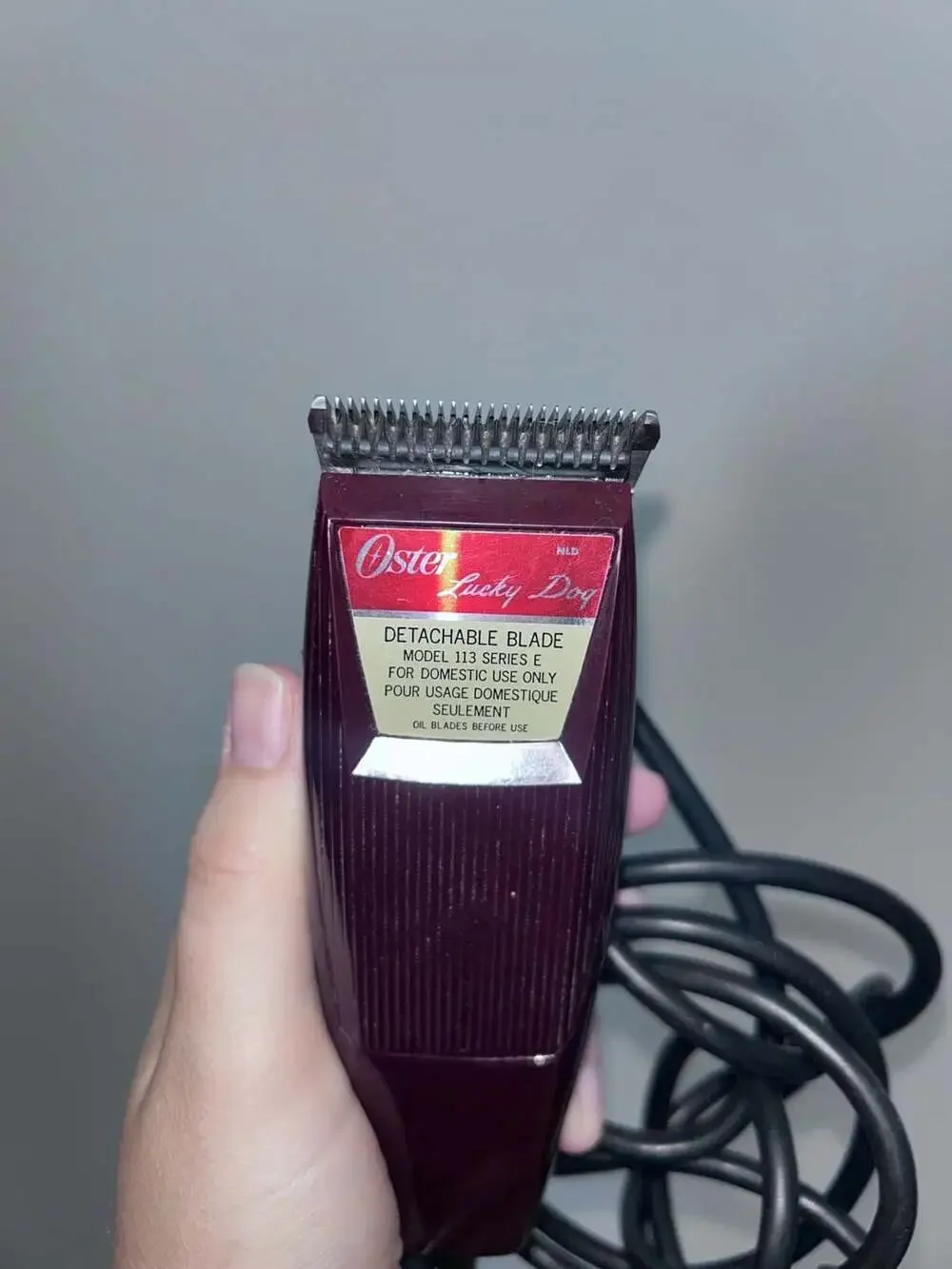 Oster Lucky Dog Model 113 Series E Pet Grooming Clipper
